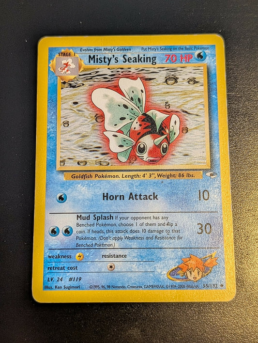 Misty's Seaking 55/132 Gym Heroes Series