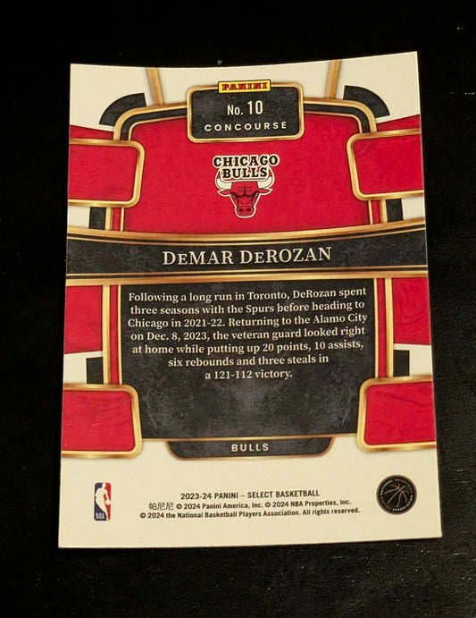 DeMar DeRozan 2023-24 Panini Select Concourse #10 Blue