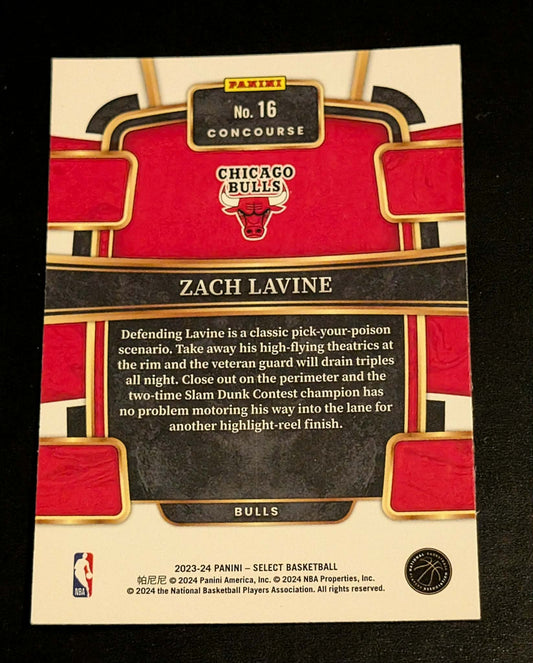 2023-24 Select Concourse Blue Zach Lavine #16
