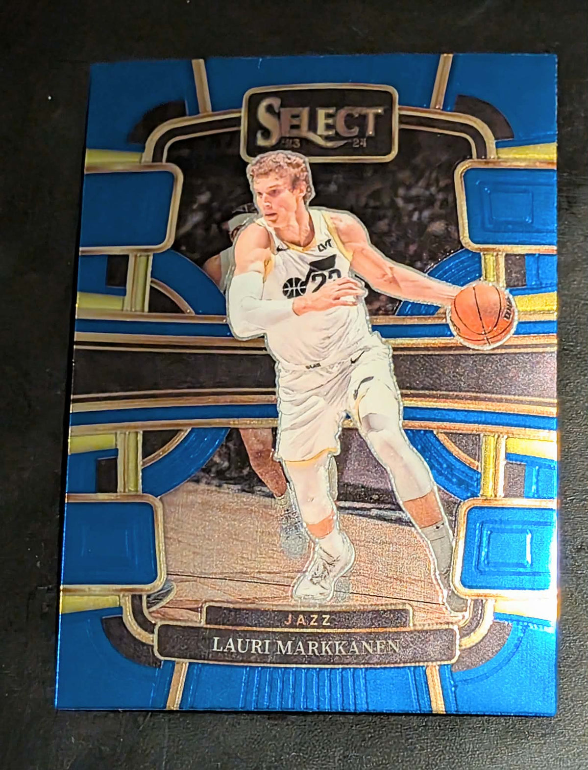 Lauri Markkanen 2023-24 Panini Select Blue Prizms #19 Utah Jazz