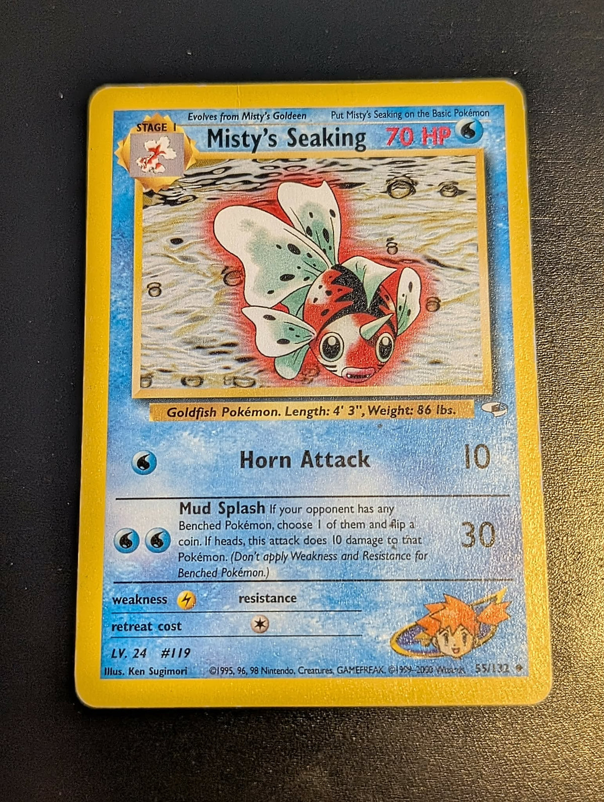 Misty's Seaking 55/132 Gym Heroes Series