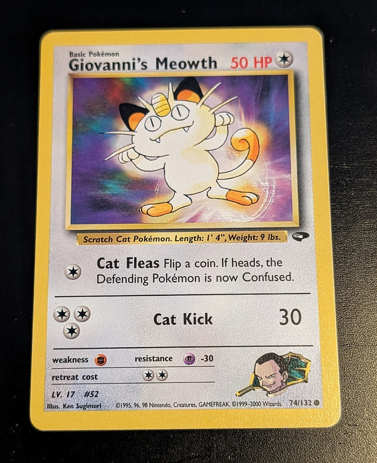 Giovanni's Meowth 74/132 - Gym Challenge - Pokemon Card