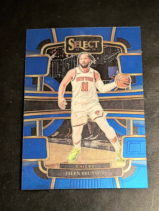 023-24 Panini Select #7 Jalen Brunson Blue